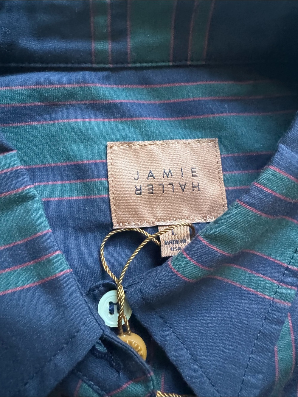 Jamie Haller Weekend Shirt in Tartan Stripe - Picture 4 of 6